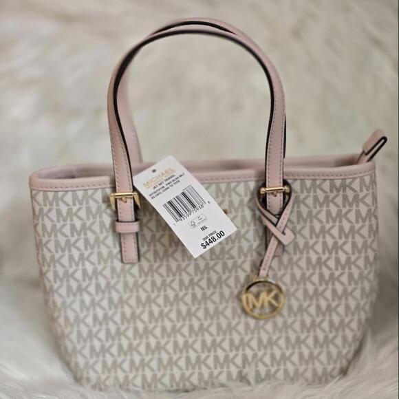 Michael Kors Pink and Cream Tote Bag - Picture 1 of 6